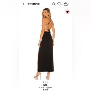NWOT REVOLVE NBD Prosecco Gown XS